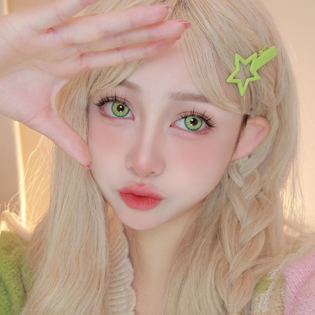 Dollpoison Vita Green 1-Day Cosplay Colored Contacts - image 2