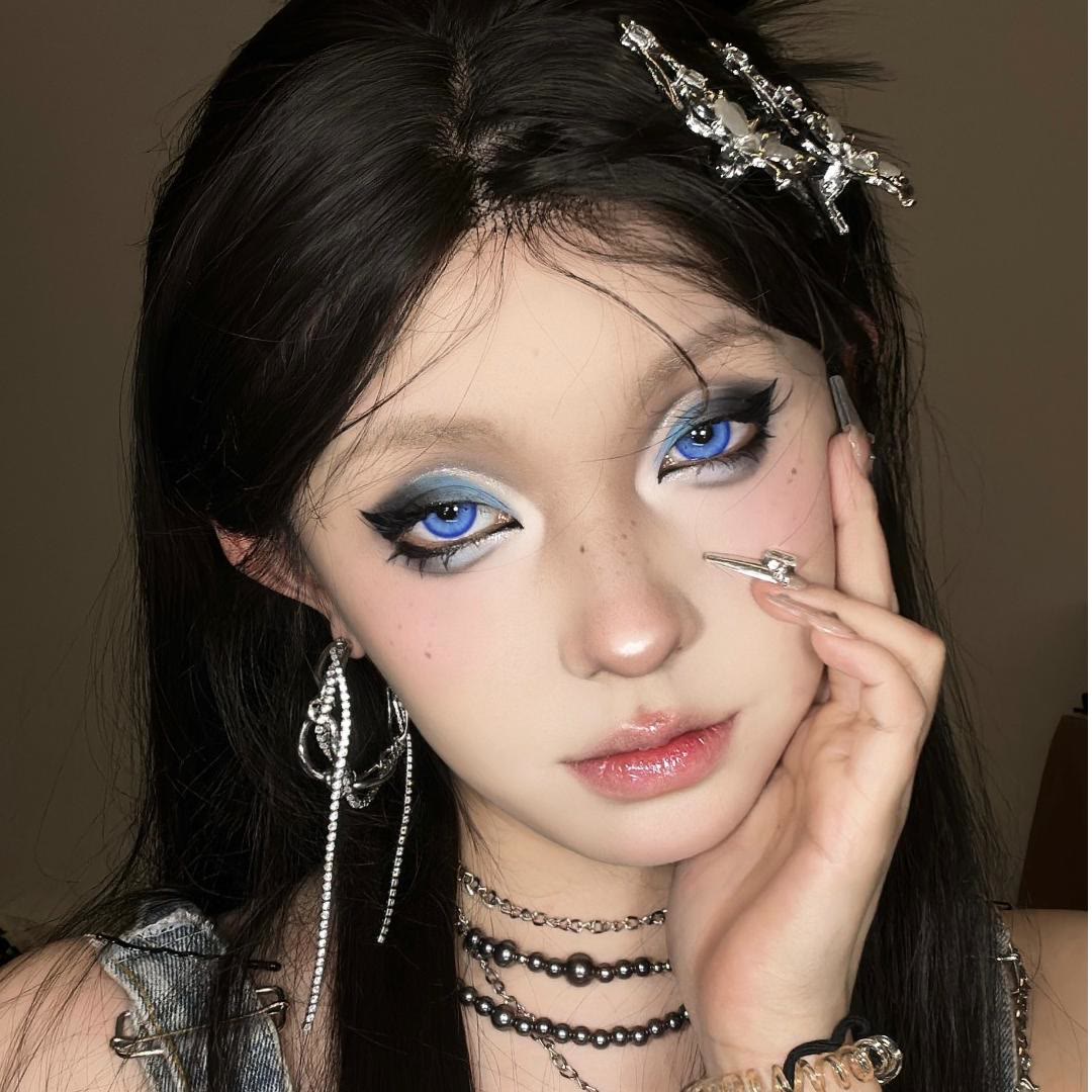 Dollpoison Fallen Blue 1-Day Cosplay Colored Contacts - image 2