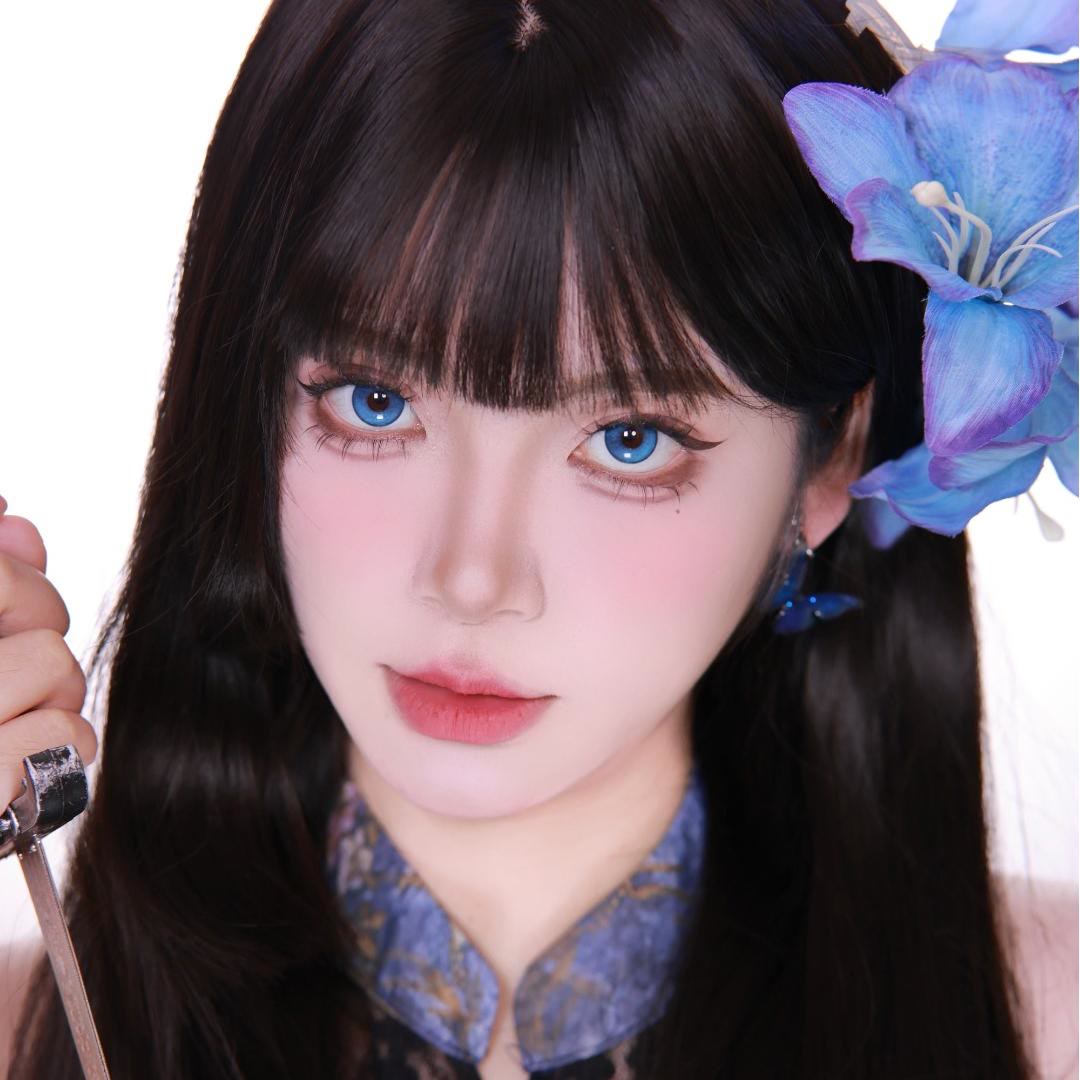 Dollpoison Eden Blue 1-Day Cosplay Colored Contacts - image 3