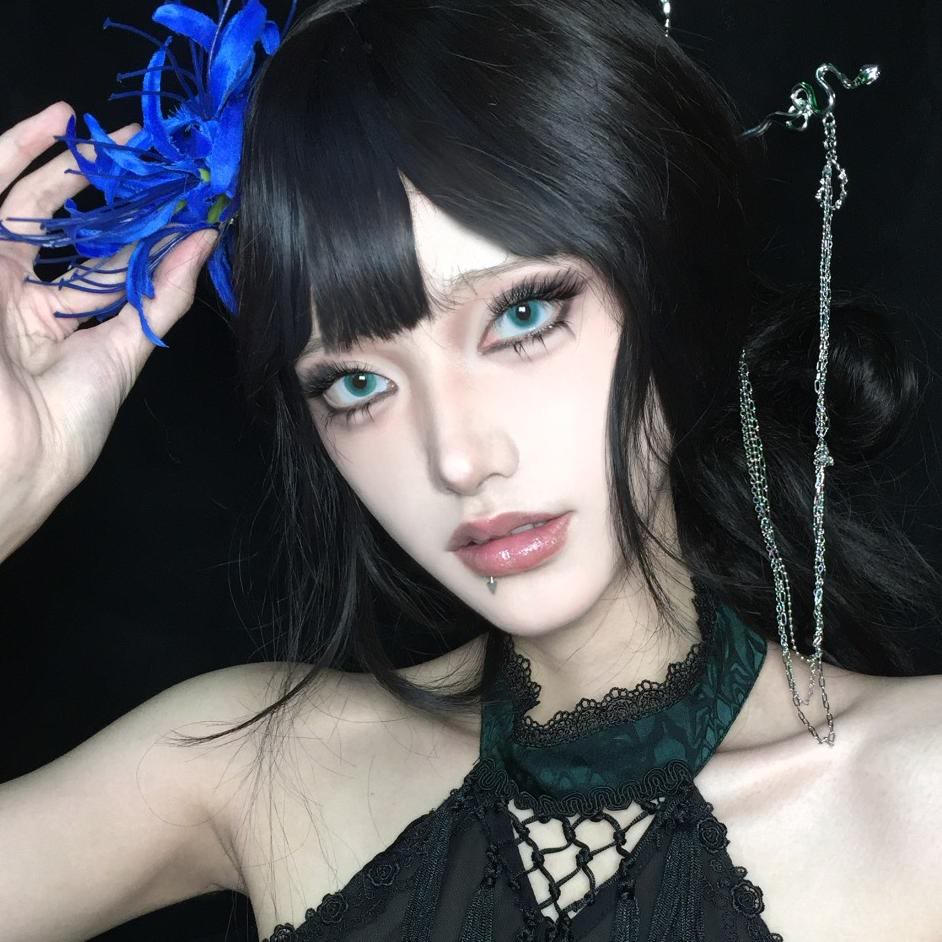 Dollpoison Mini Pupil Green 1-Day Cosplay Colored Contacts - image 2