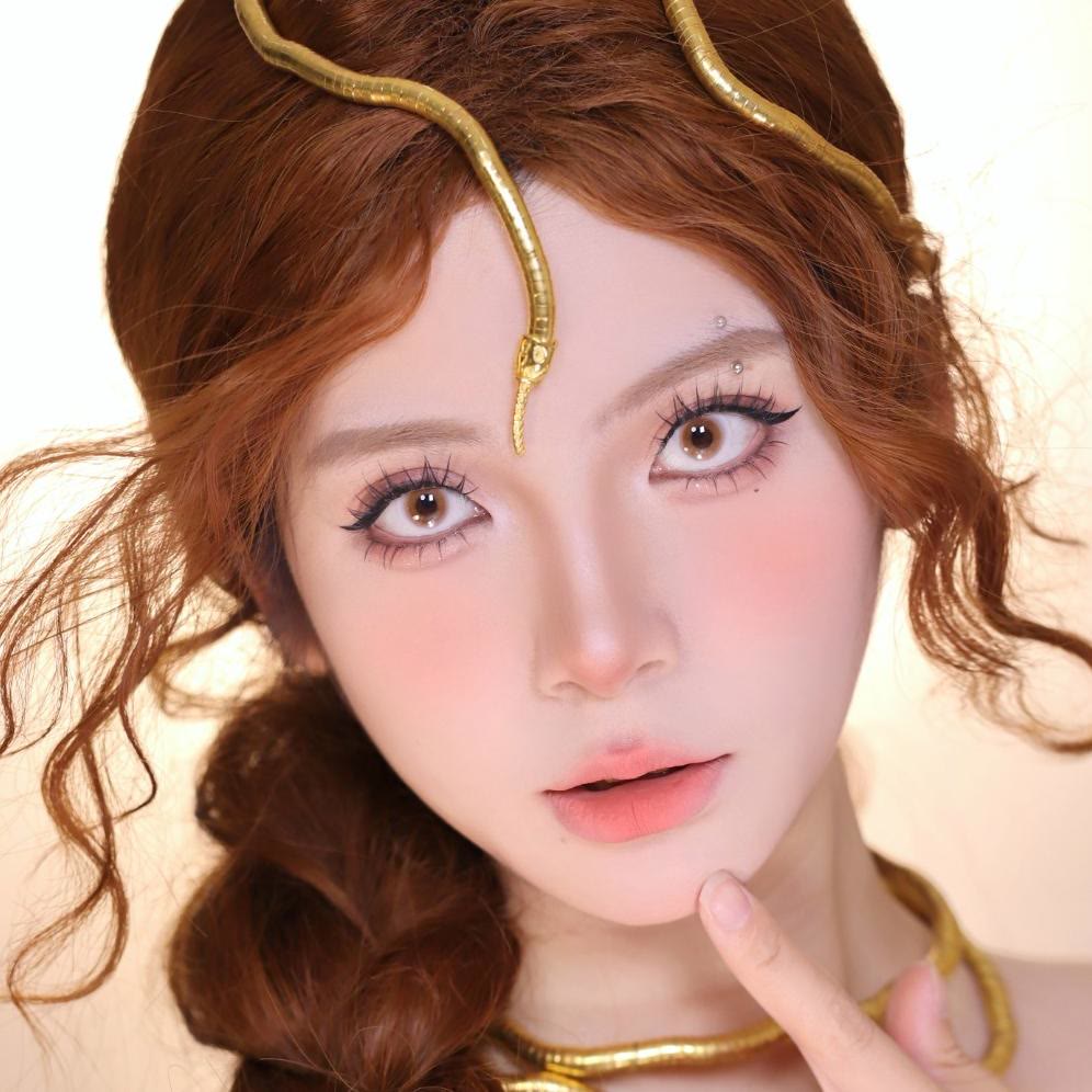 Dollpoison Mini Pupil Brown 1-Day Cosplay Colored Contacts - image 2