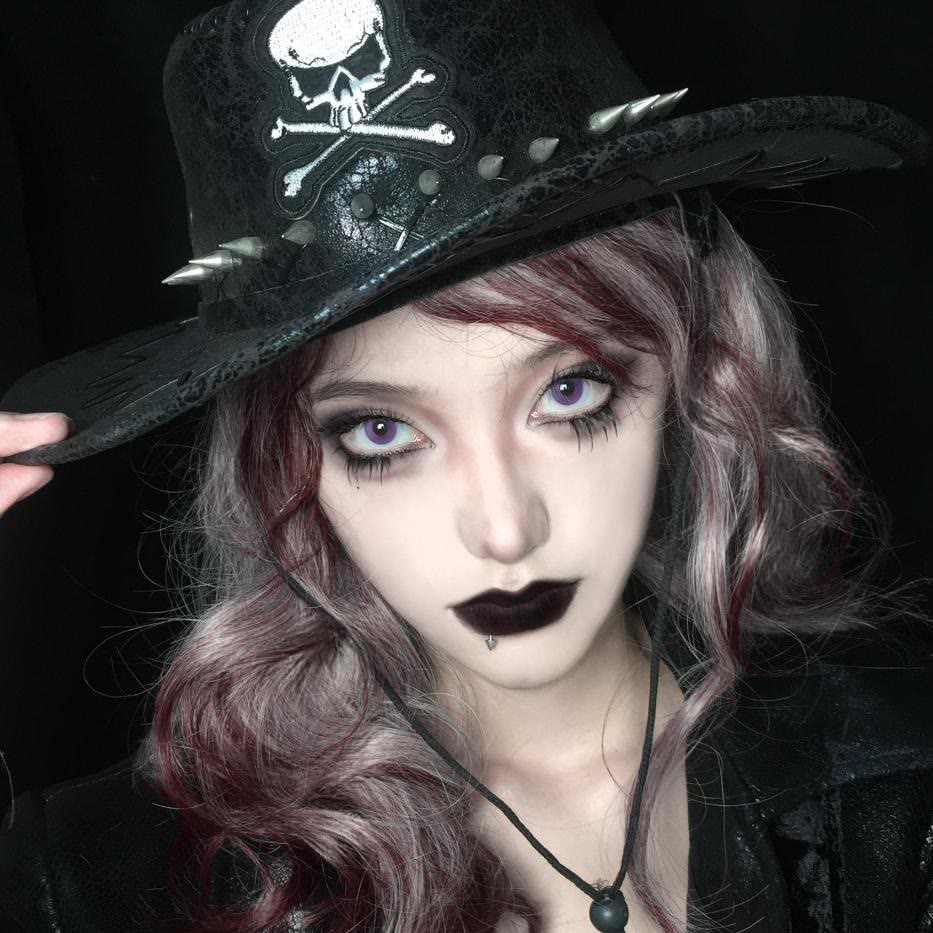 Dollpoison Mini Pupil Violet 1-Day Cosplay Colored Contacts - image 2