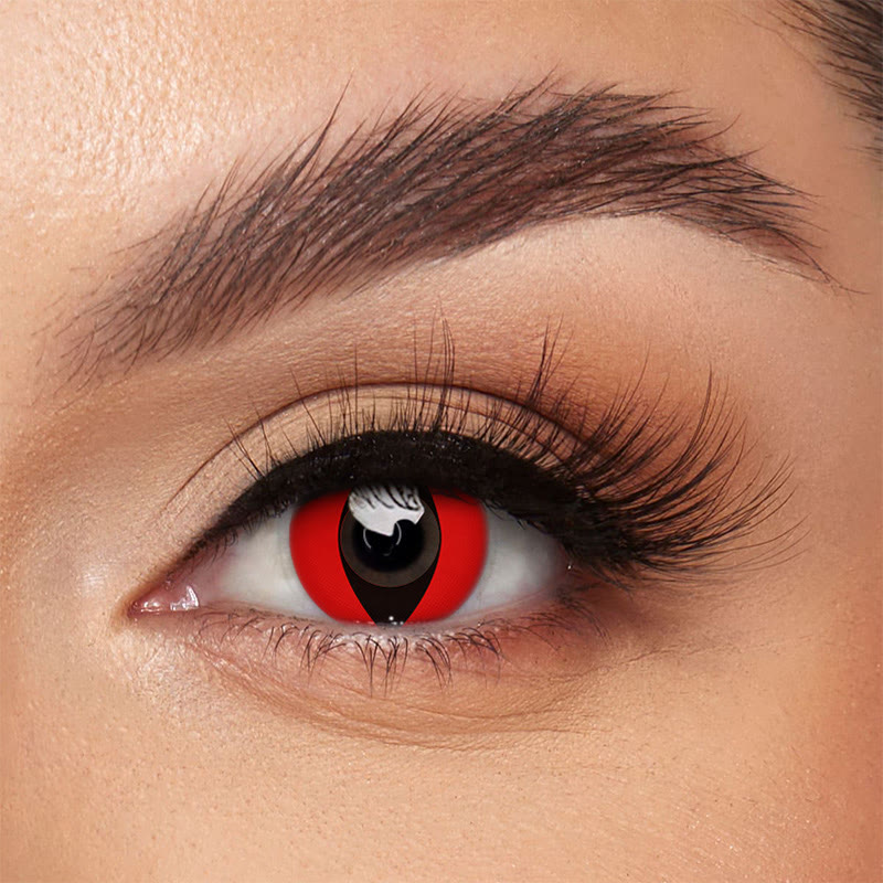 Dollpoison Cat Eye Red  Yearly Cosplay Colored Contacts - image 1