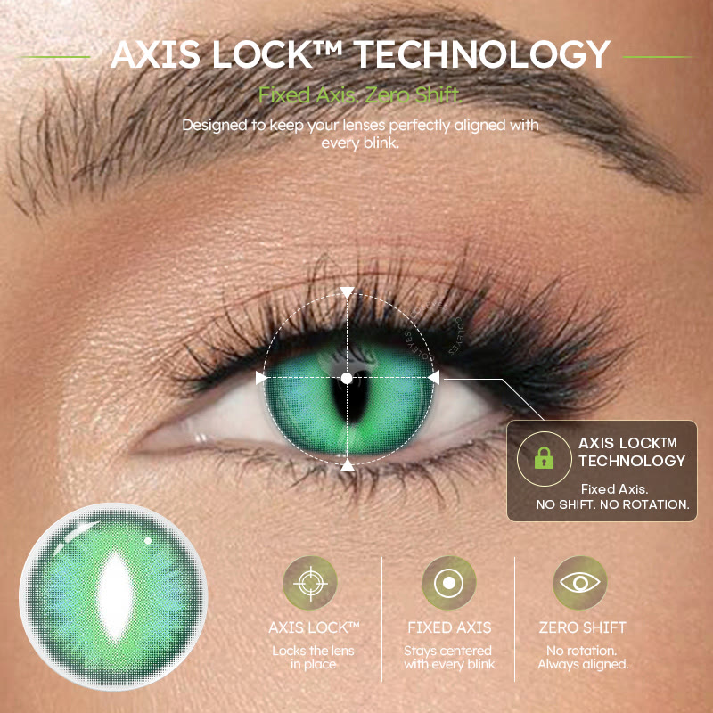 Coleyes Dragon Soul Green 1-Day Cosplay Colored Contacts - Dragon Soul Green (Axis Lock) (1-Day) - OD_DY01_GN_Pro - 0.00 - image 2
