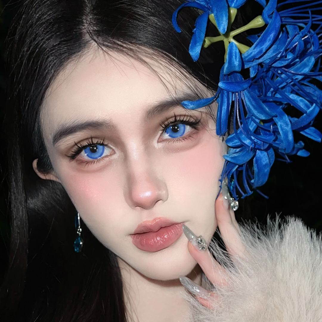 Dollpoison Fallen Blue 1-Day Cosplay Colored Contacts - image 4