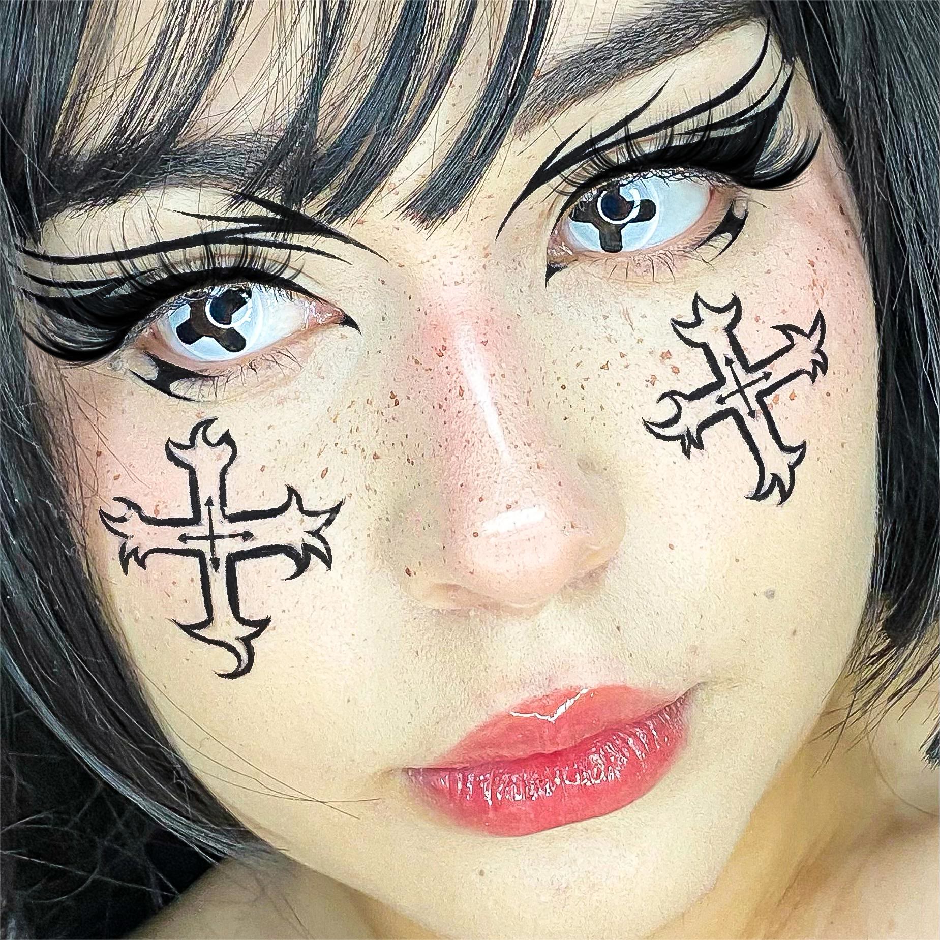 Dollpoison Cross Black Yearly Cosplay Colored Contacts - image 6