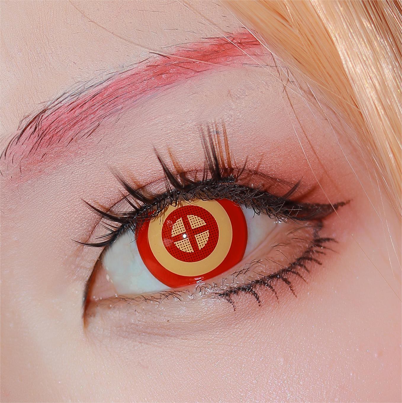 Dollpoison Chainsaw Man Power Red Yearly Cosplay Colored Contacts - image 3