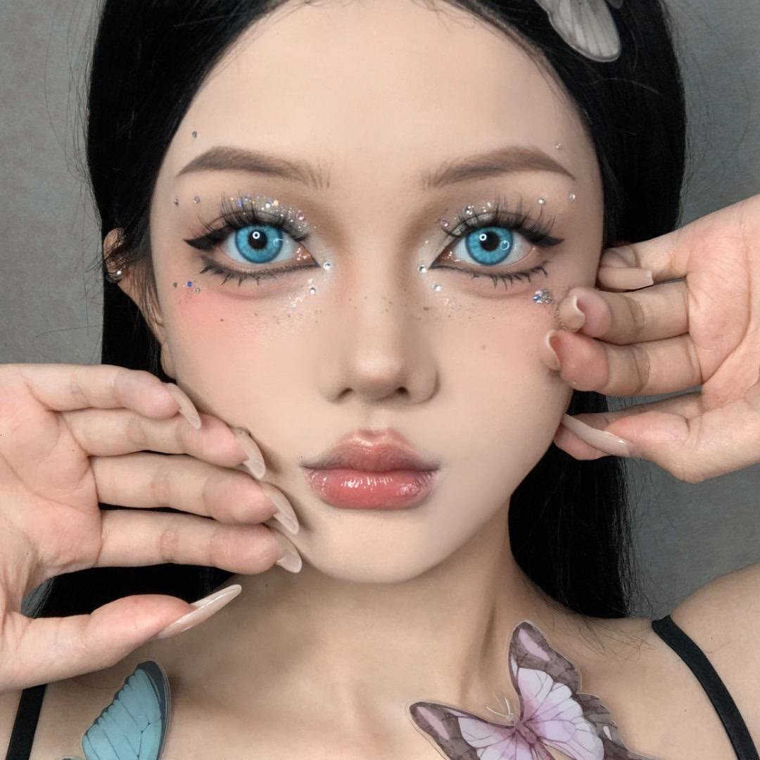 Dollpoison Vita Blue 1-Day Cosplay Colored Contacts - image 4