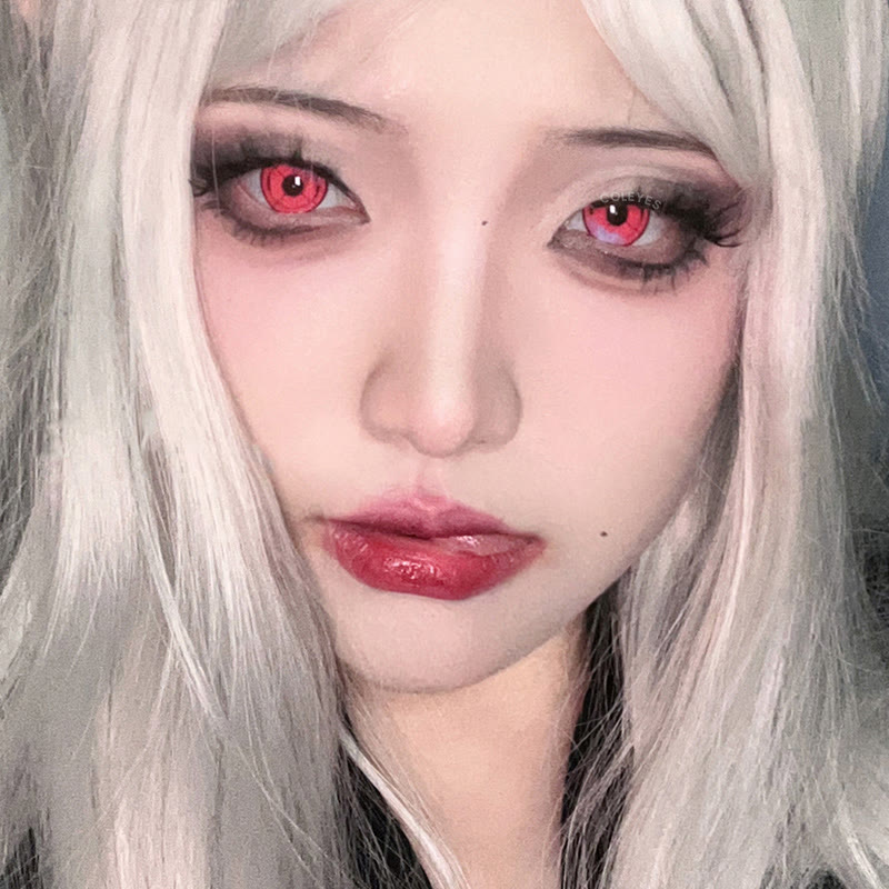 Dollpoison Uruha Rushia Red Yearly Cosplay Colored Contacts - image 5