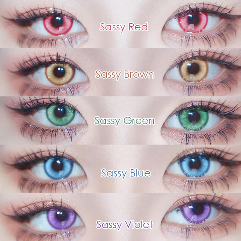 Dollpoison Sassy Red Prescription Yearly Cosplay Colored Contacts - image 11