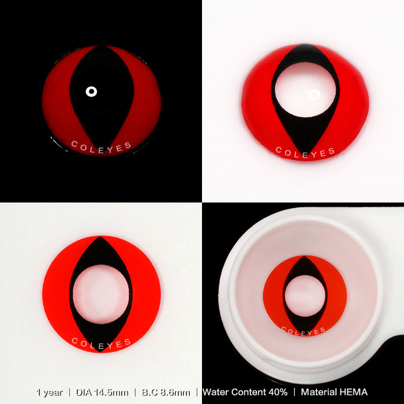 Dollpoison Cat Eye Reddish Brown Yearly Cosplay Colored Contacts - image 4