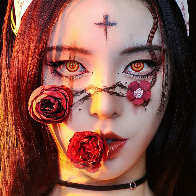 Dollpoison Chainsaw Man Power Red Yearly Cosplay Colored Contacts - image 8