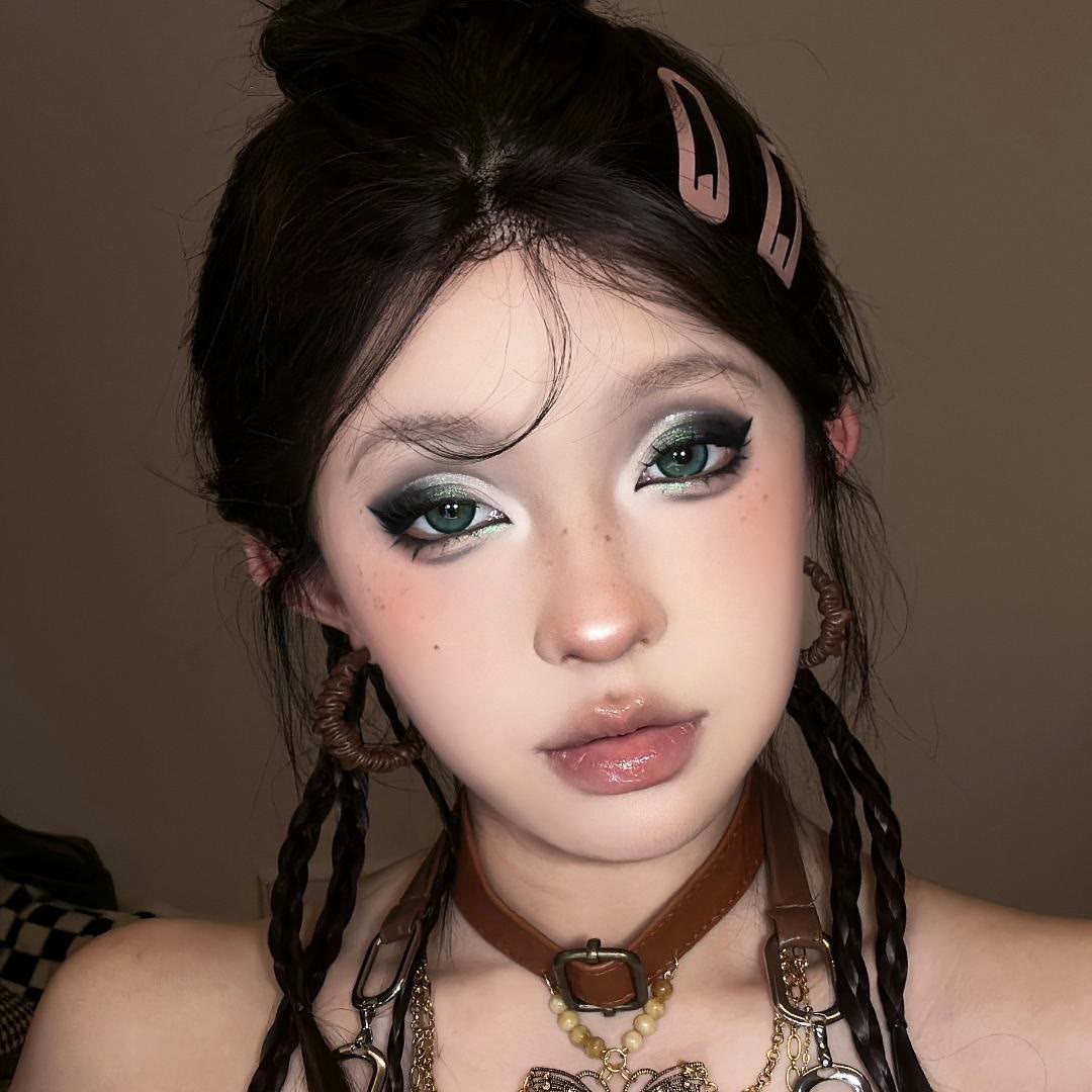 Dollpoison Fallen Green 1-Day Cosplay Colored Contacts - image 4