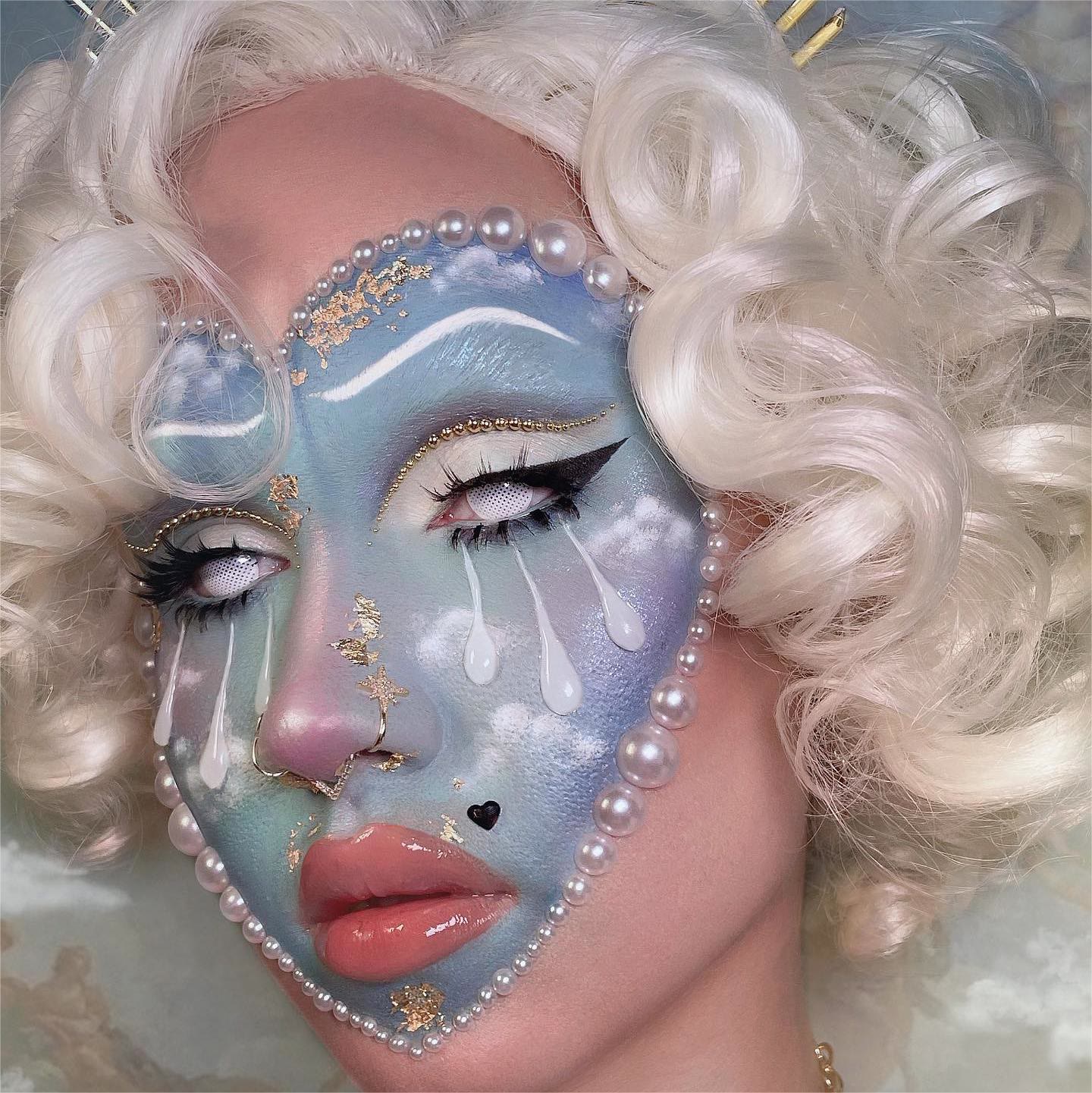 Dollpoison Blind Mesh White Yearly Prescription Cosplay Colored Contacts - image 10