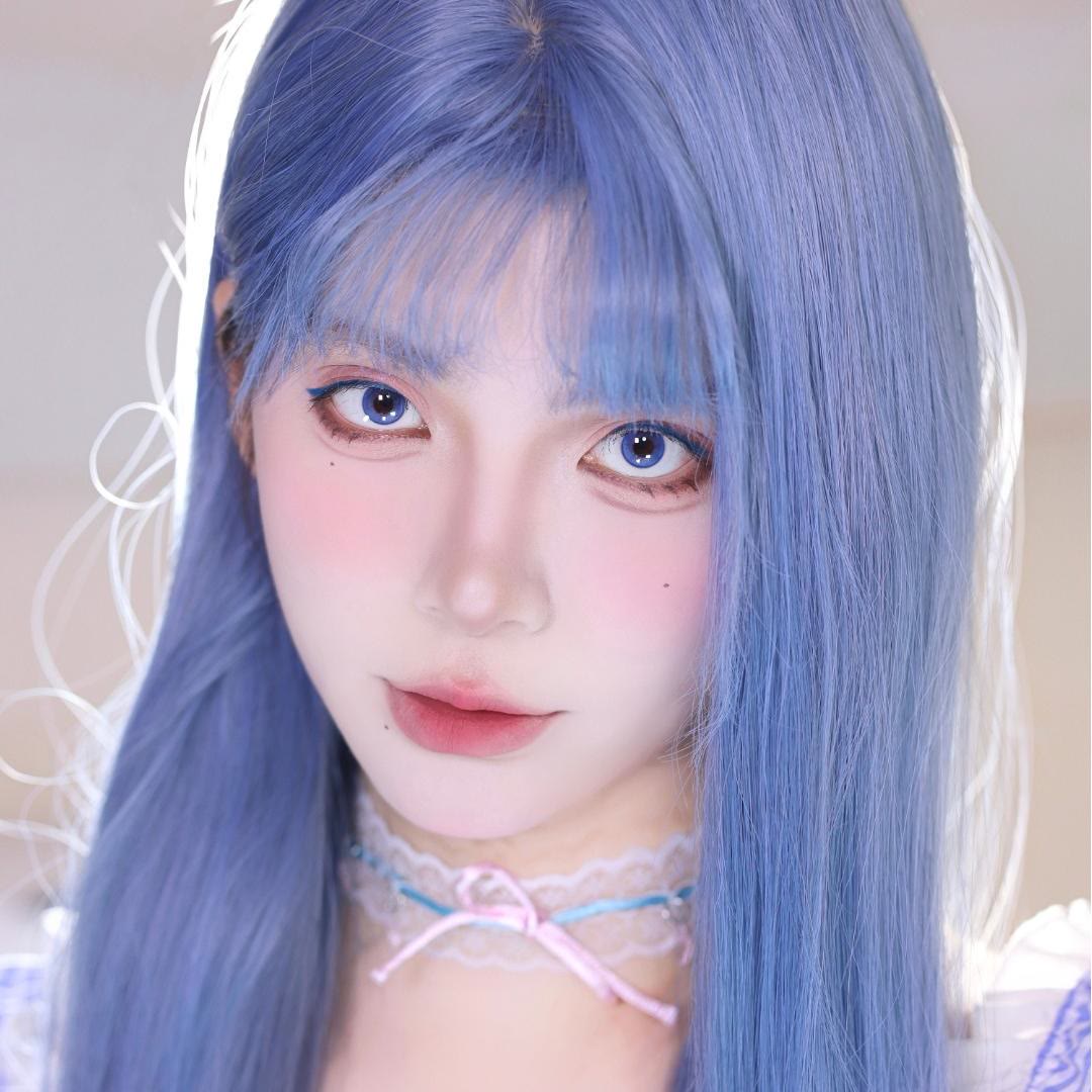 Dollpoison Mini Pupil Brilliant Blue 1-Day Cosplay Colored Contacts - image 5
