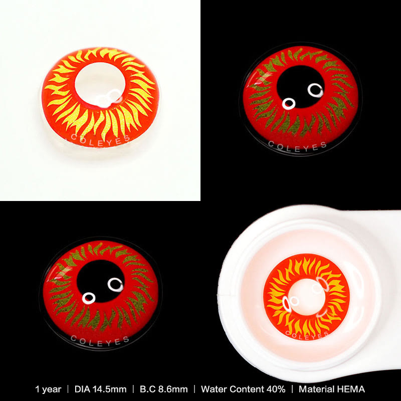 Dollpoison Flame Wolf Eyes Yearly Cosplay Colored Contacts - image 3