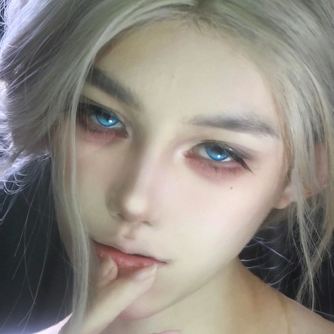 Dollpoison Themis Blue 1-Day Cosplay Colored Contacts - image 4