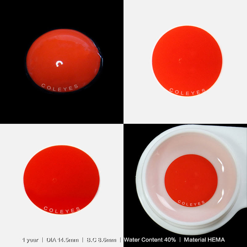 Dollpoison Blind Red Out Mini Sclera Yearly Cosplay Colored Contacts - image 3