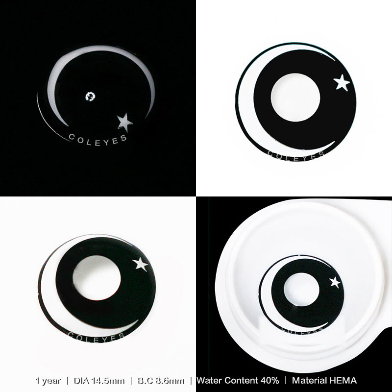 Dollpoison Moon Star White Yearly Cosplay Colored Contacts - image 3