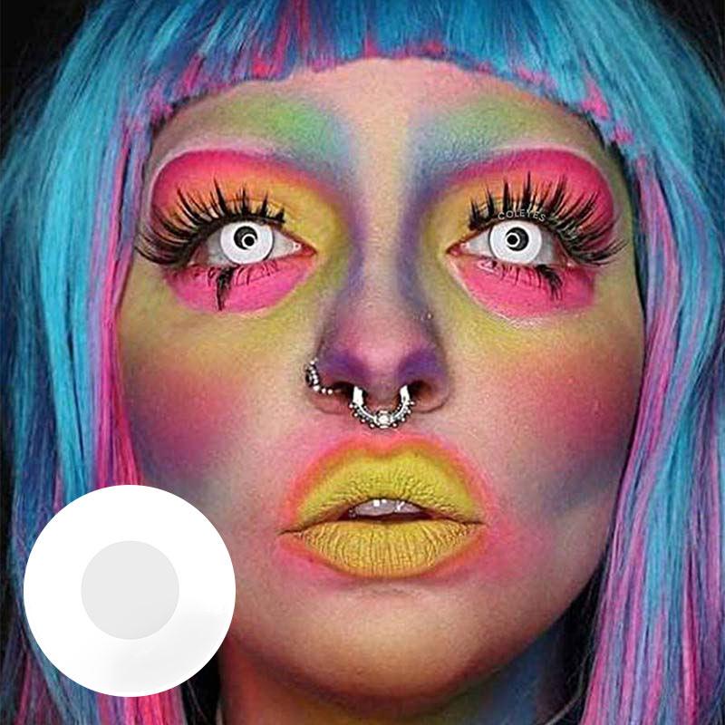 Dollpoison Block White Yearly Cosplay Prescription Colored Contacts - image 4