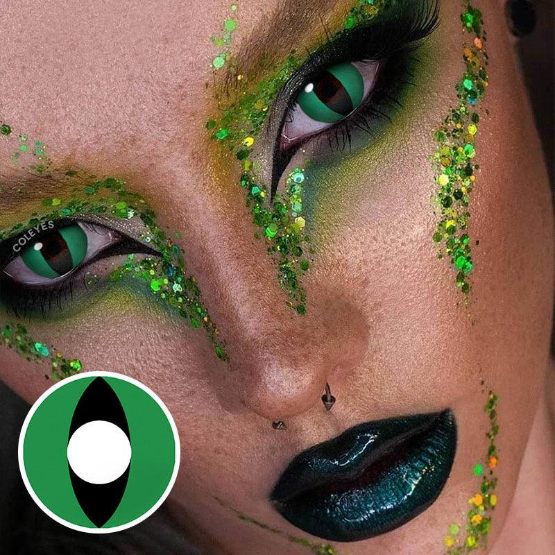 Dollpoison Cat Eye Green Yearly Colored Contacts - image 4