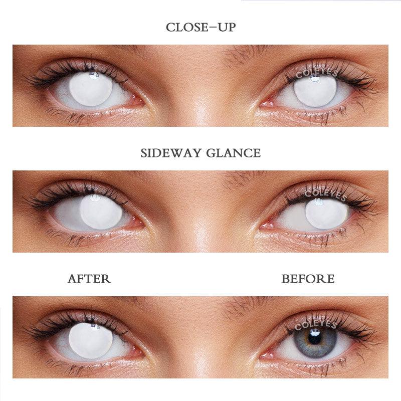 Dollpoison Blind White Out Yearly Cosplay Prescription Colored Contacts - image 4