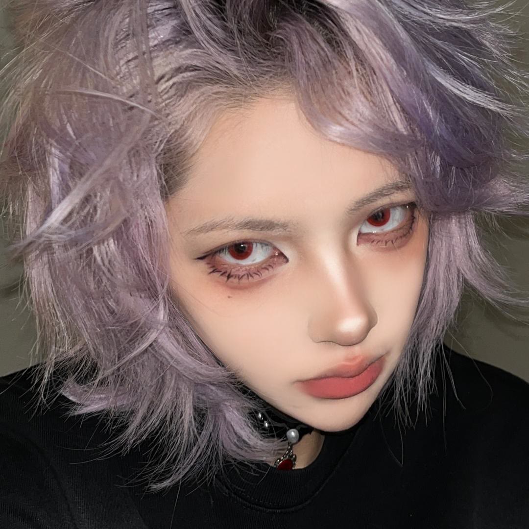 Dollpoison Mini Pupil Red 1-Day Cosplay Colored Contacts - image 4