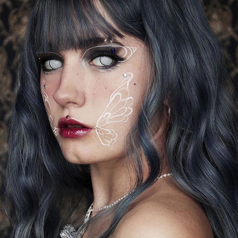 Dollpoison Blind Manson Mesh White Yearly Prescription Cosplay Colored Contacts - image 8