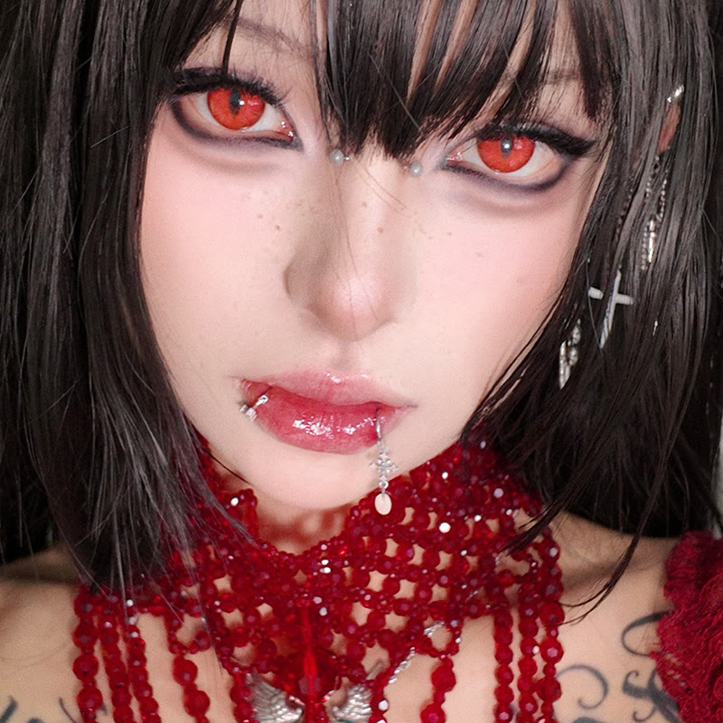 Dollpoison Dragon Soul Red 1-Day Cosplay Colored Contacts - image 6