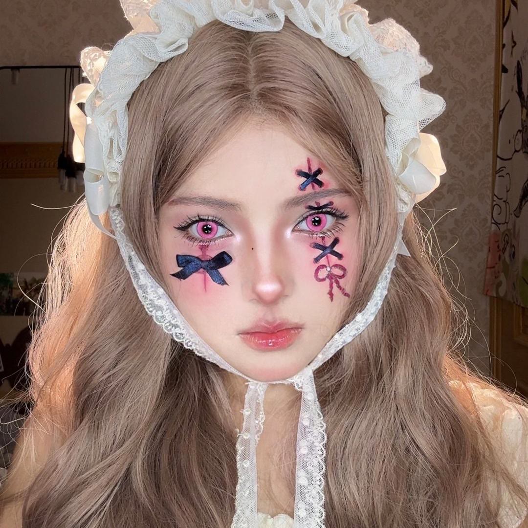 Dollpoison Nocturne Pink 1-Day Cosplay Colored Contacts - image 3
