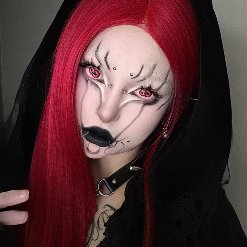Dollpoison Double Vision Red 1-Day/1-Year Cosplay Colored Contacts  - image 9