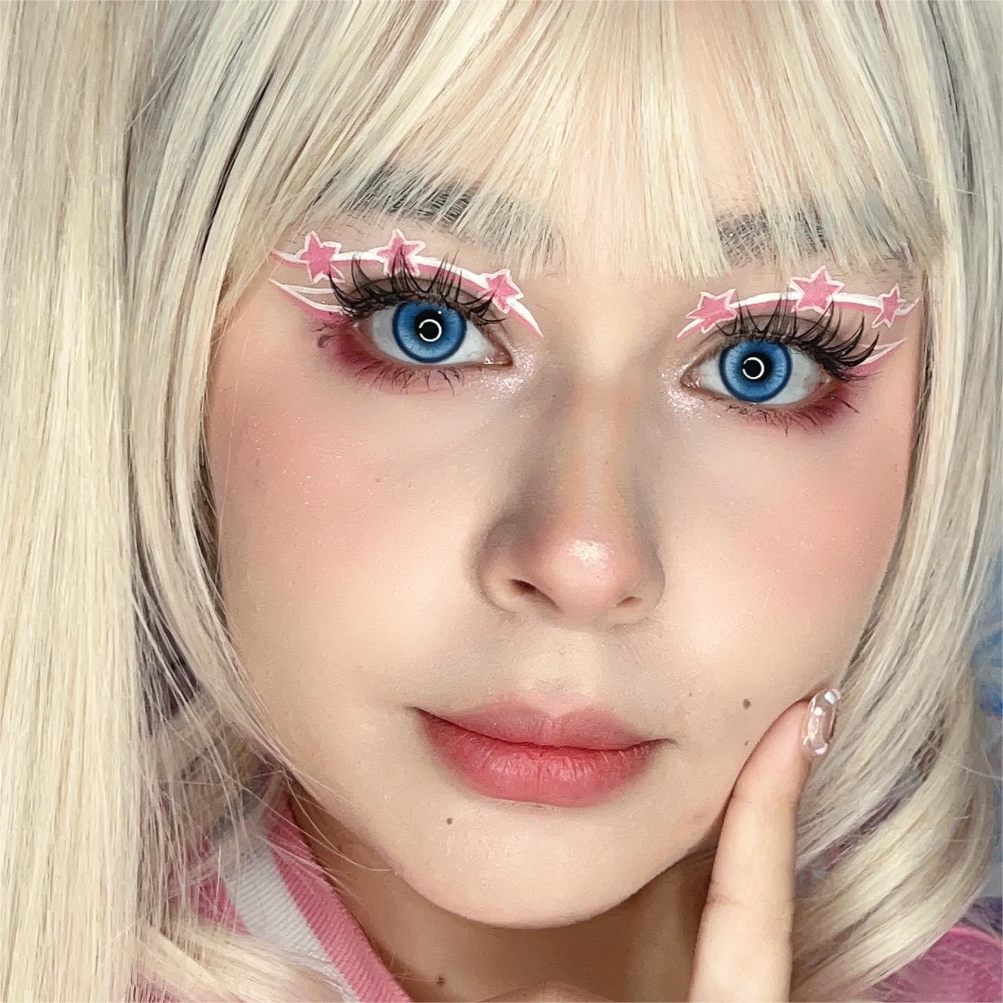 Dollpoison Sassy Blue Prescription Yearly Cosplay Colored Contacts - image 10