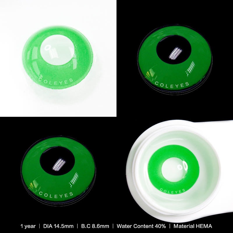 Dollpoison Block Brilliant Green Yearly Cosplay Colored Contacts - image 3