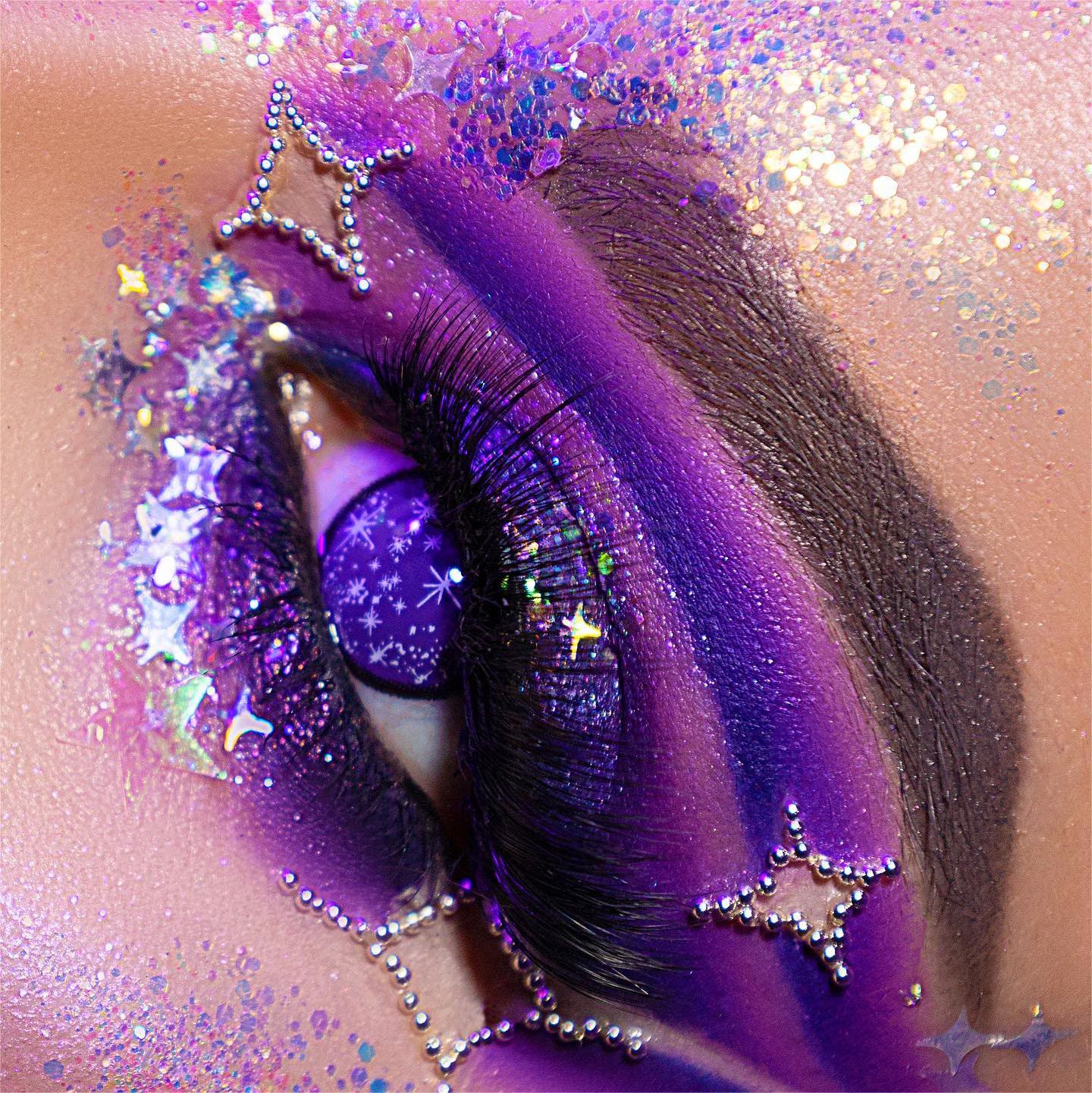 Dollpoison Blind Starry Purple Yearly Cosplay Prescription Colored Contacts - image 3