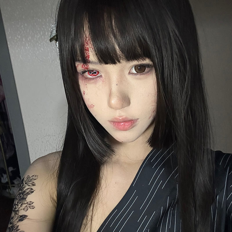 Dollpoison Double Vision Red 1-Day/1-Year Cosplay Colored Contacts  - image 6