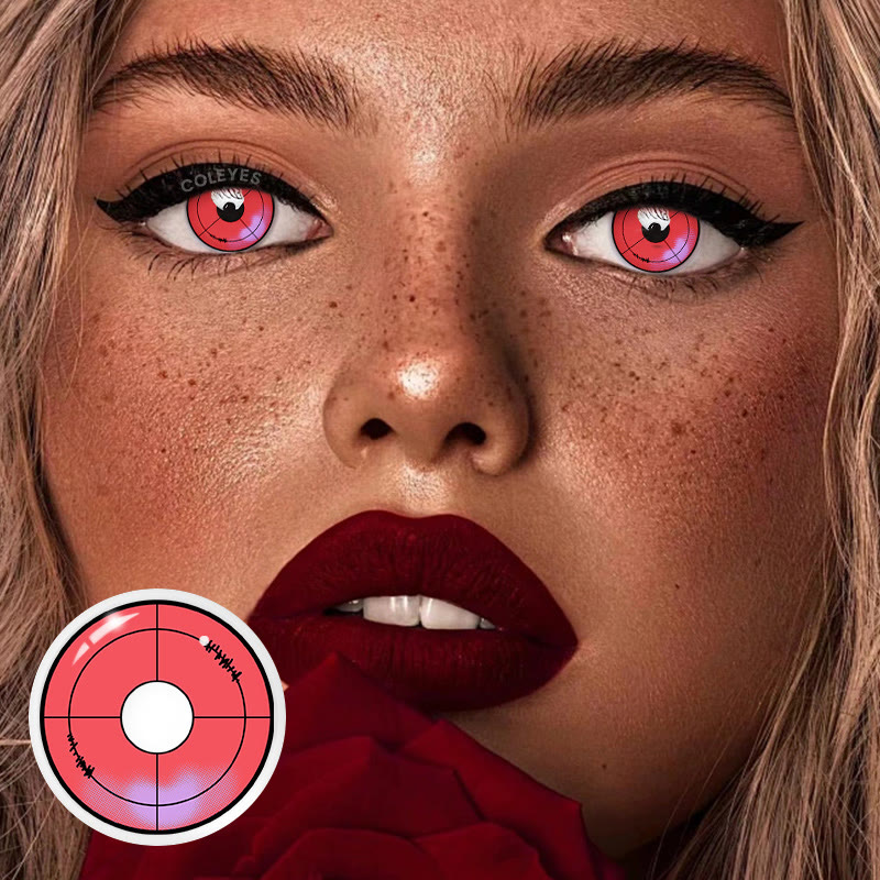 Dollpoison Uruha Rushia Red Yearly Cosplay Colored Contacts - image 6