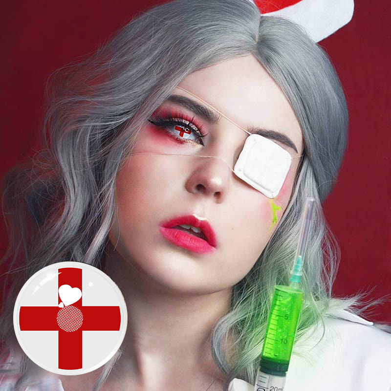 Dollpoison Cross Red Yearly Cosplay Colored Contacts - image 6
