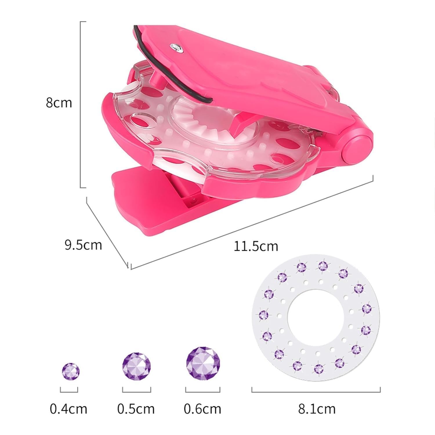  Hair Gemstone Styling Set