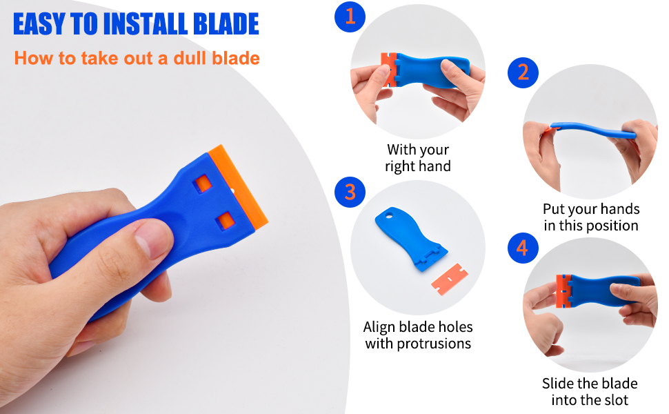 Plastic Razor Blade Scraper Tool