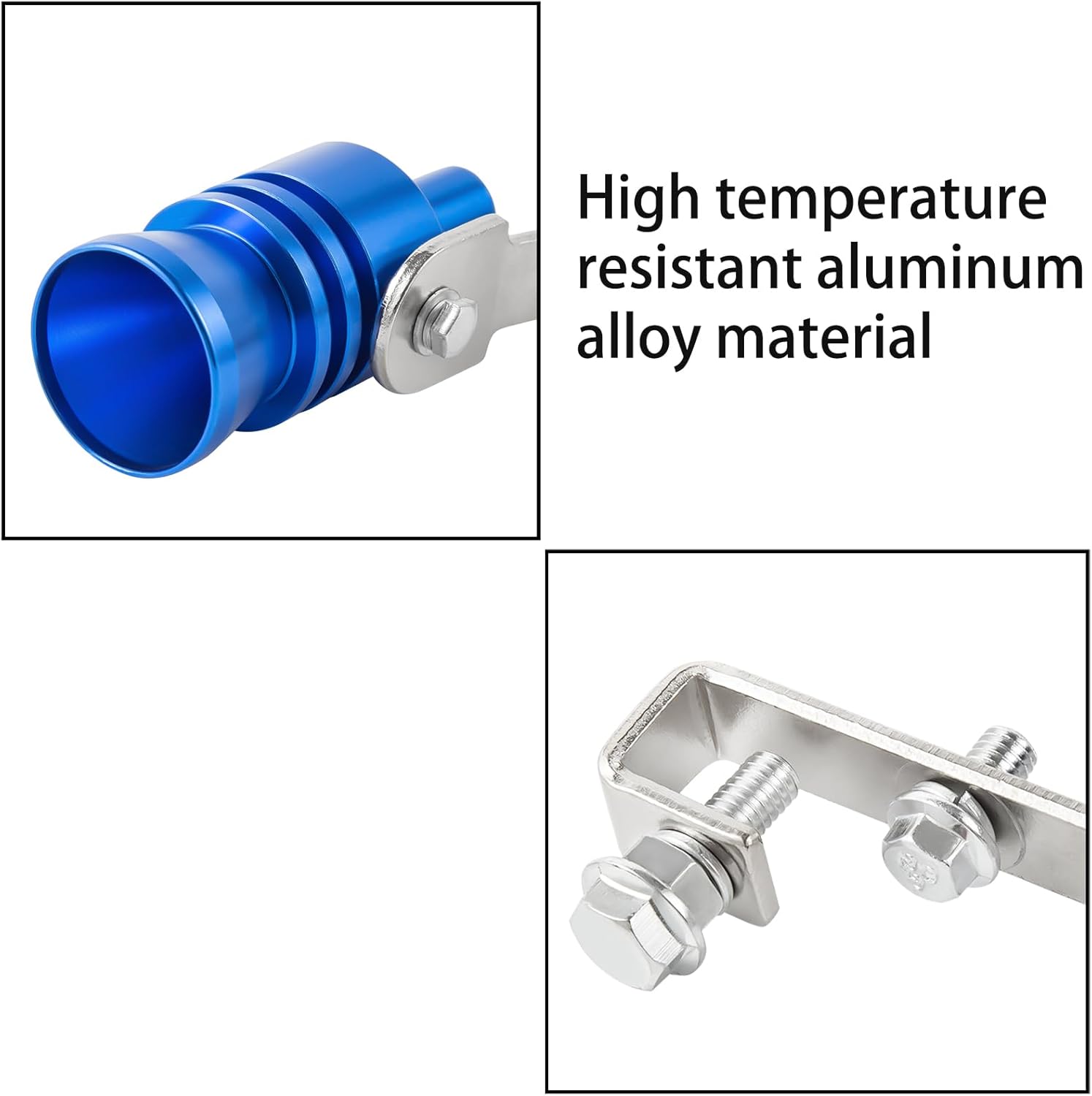 3Pcs Car Turbo Sound Universal Aluminum