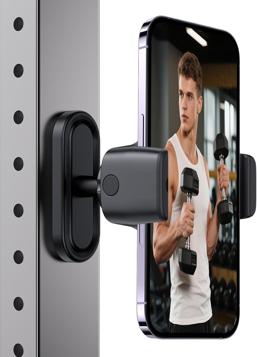 Magnetic Phone Holder for Gym - 360 °  