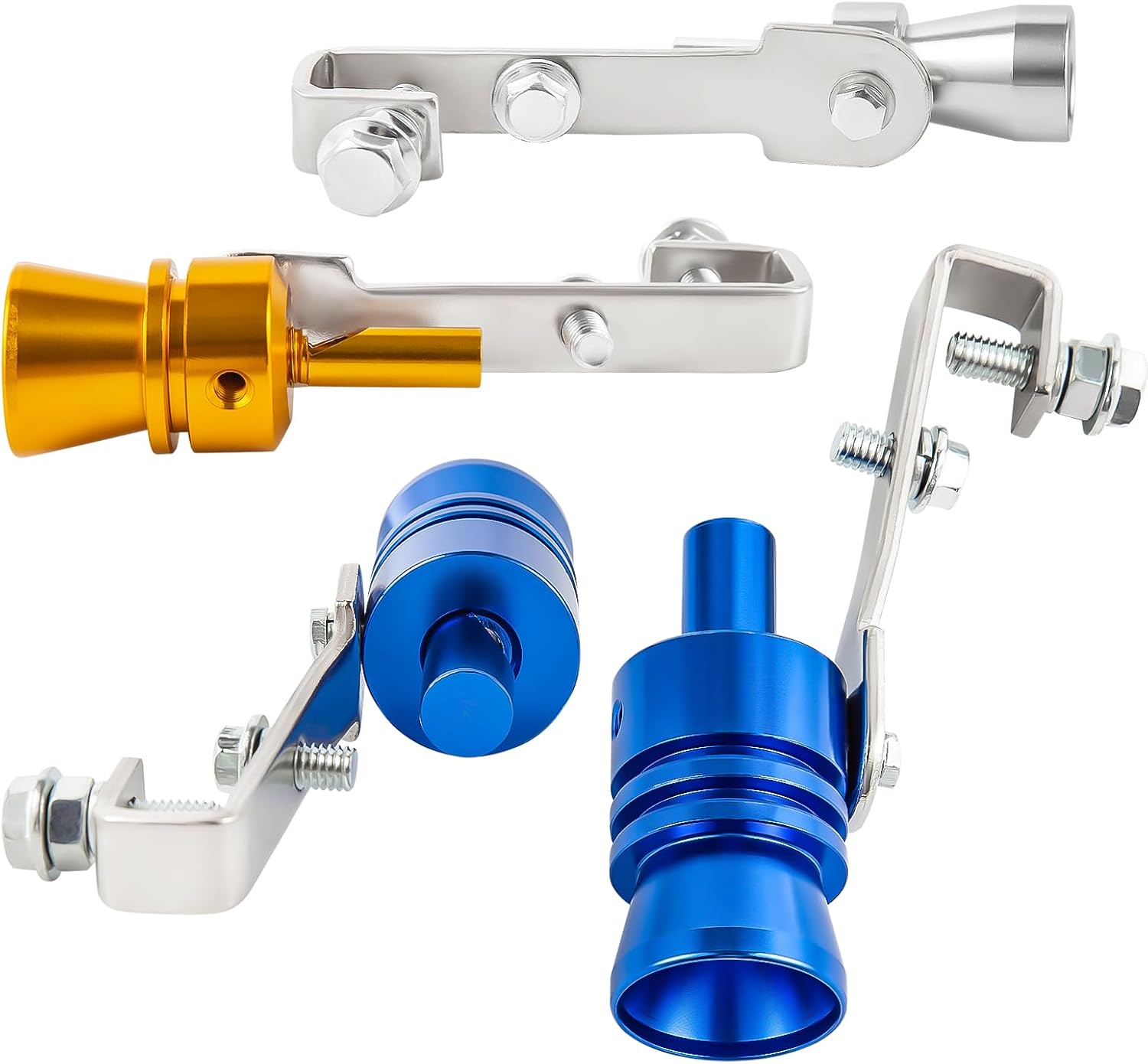 3Pcs Car Turbo Sound Universal Aluminum