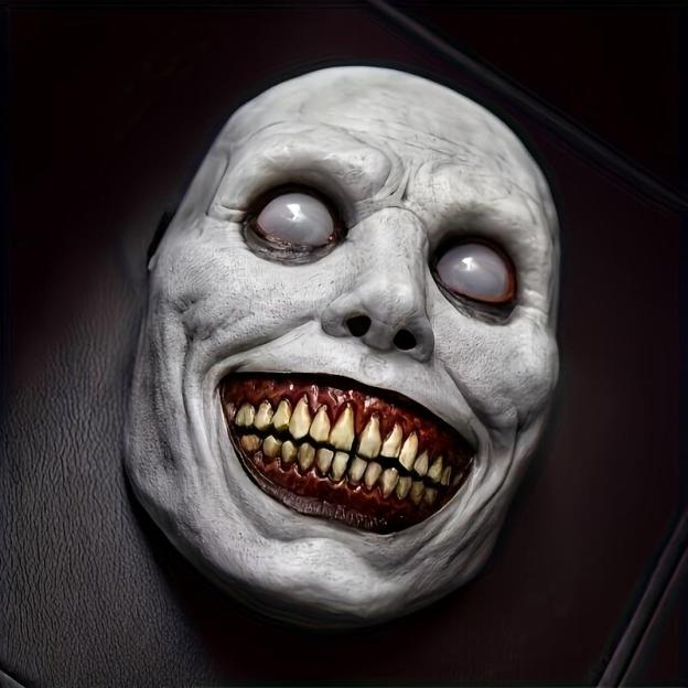 Scary Zombie Mask Set, Halloween Costume Accessory, Clown & Demon Design, Lightweight Breathable Plastic, Haunted House Party Essential