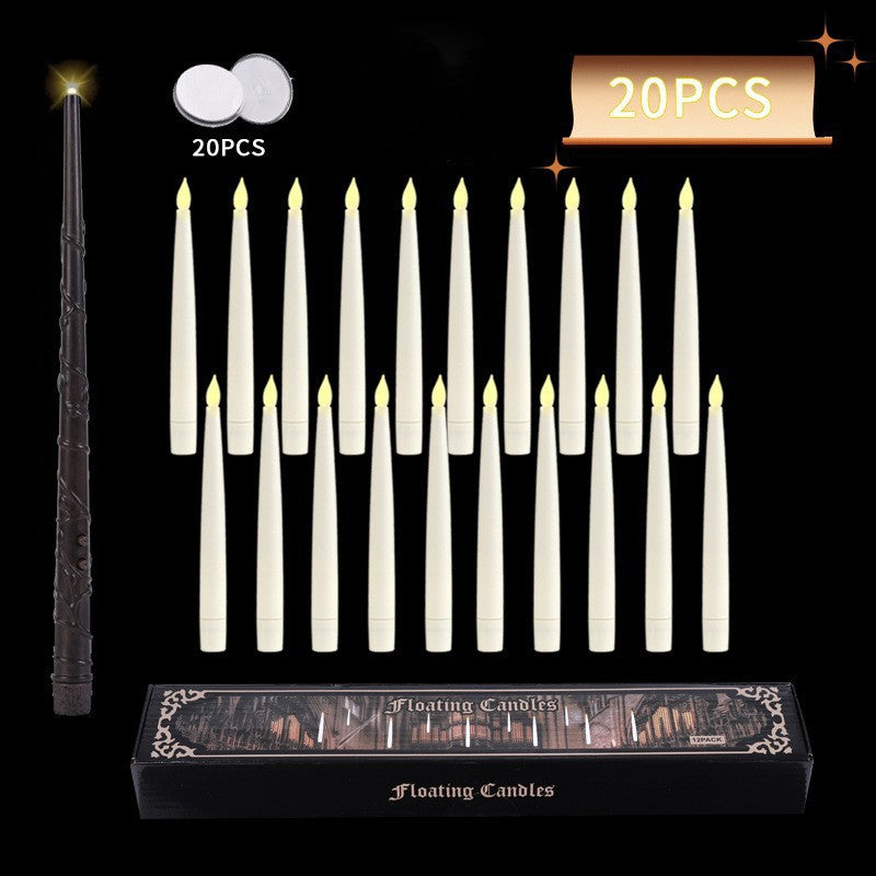 Flameless Candles with Magic Wand Remote for Christmas Decor