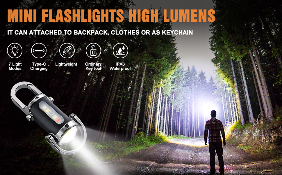 MINI FLASHLIGHTS HIGH LUMENS; keychain light; flashlight keychain; pocket flashlight;