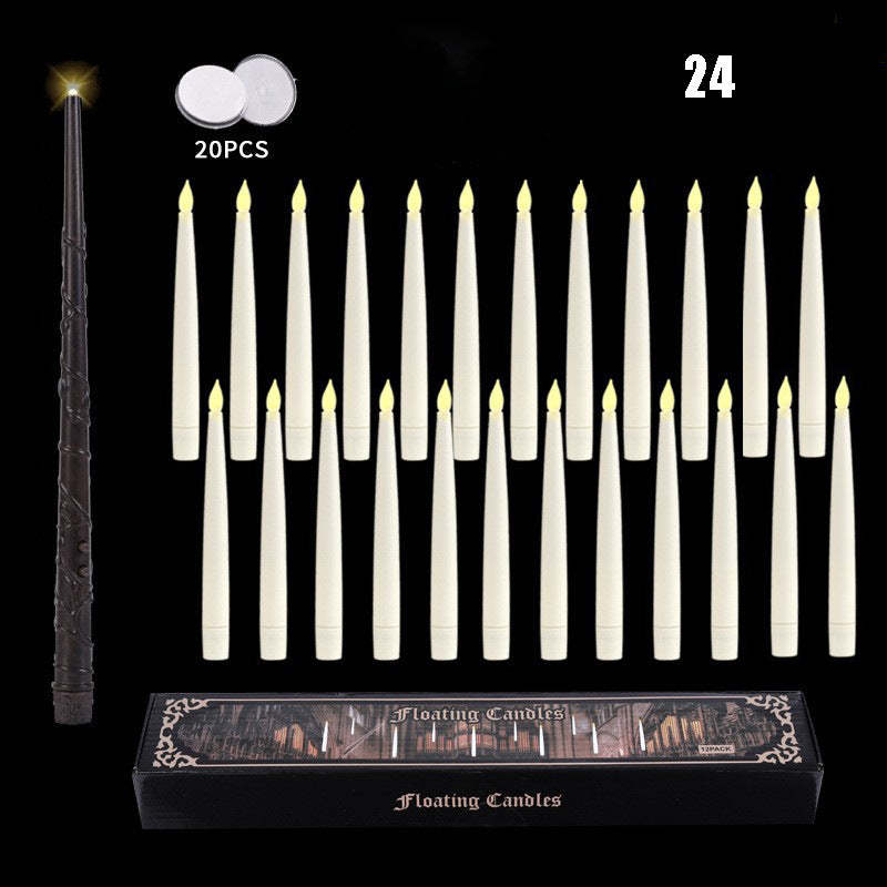 Flameless Candles with Magic Wand Remote for Christmas Decor