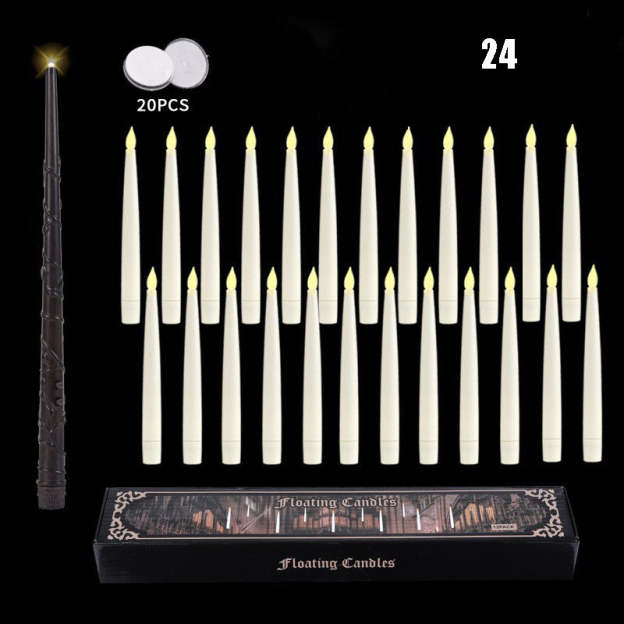Flameless Candles with Magic Wand Remote for Christmas Decor
