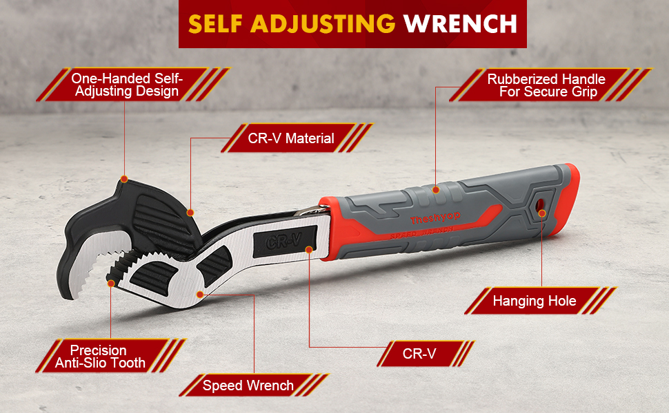 Self Adjusting Pipe Wrench