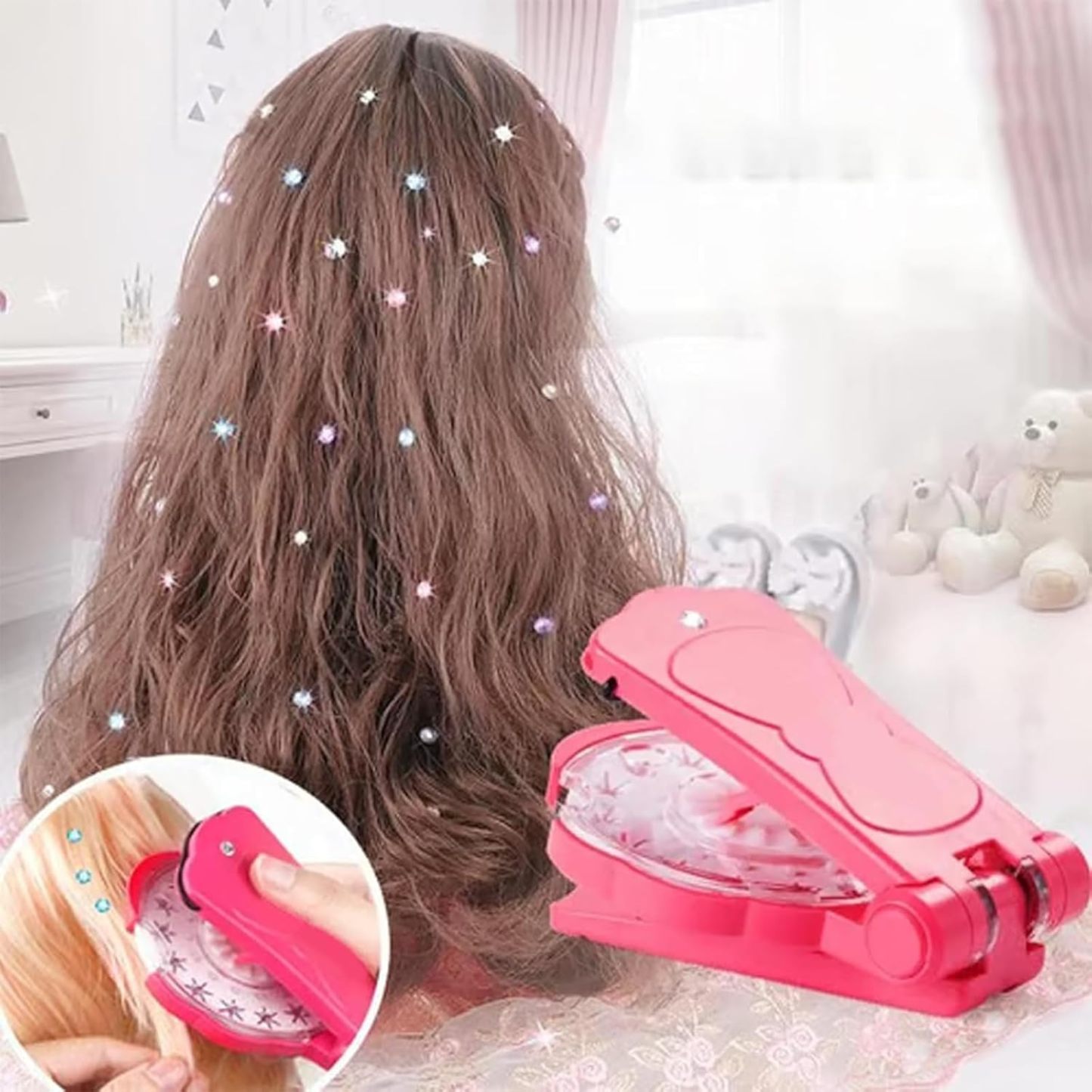  Hair Gemstone Styling Set