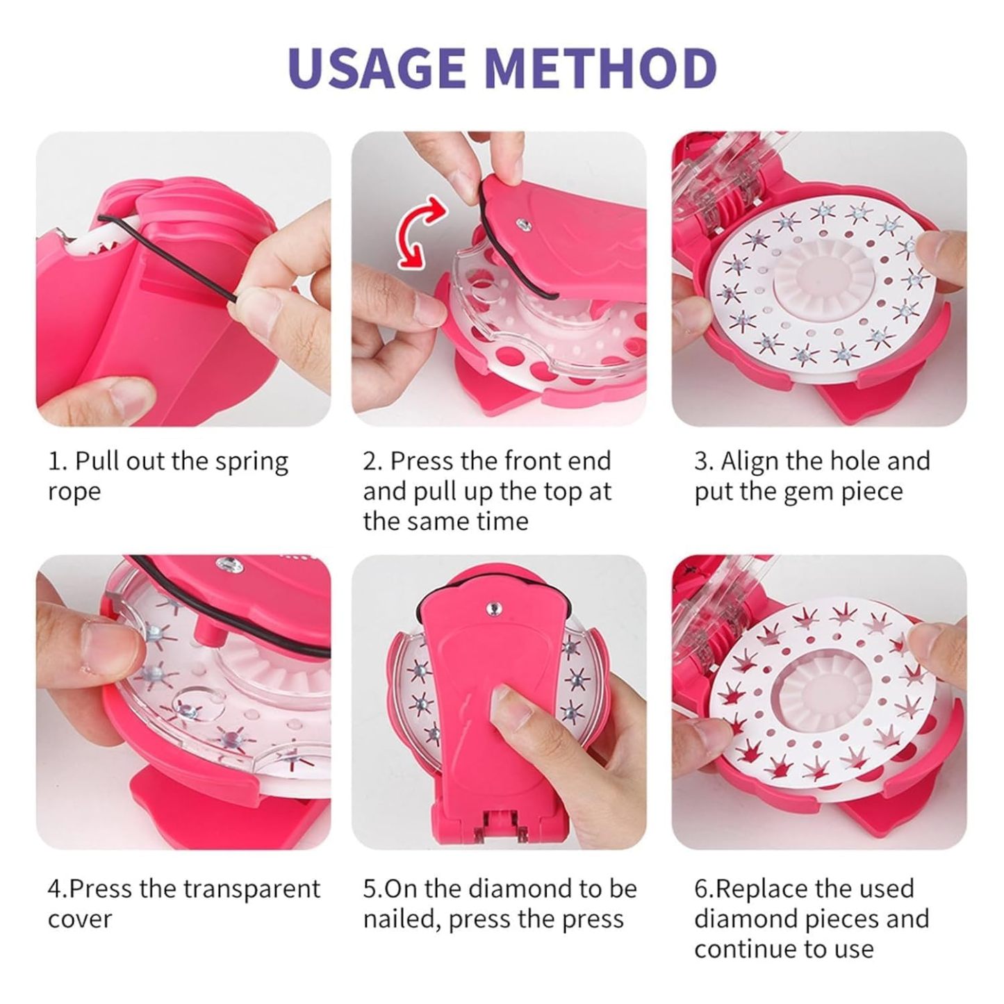  Hair Gemstone Styling Set